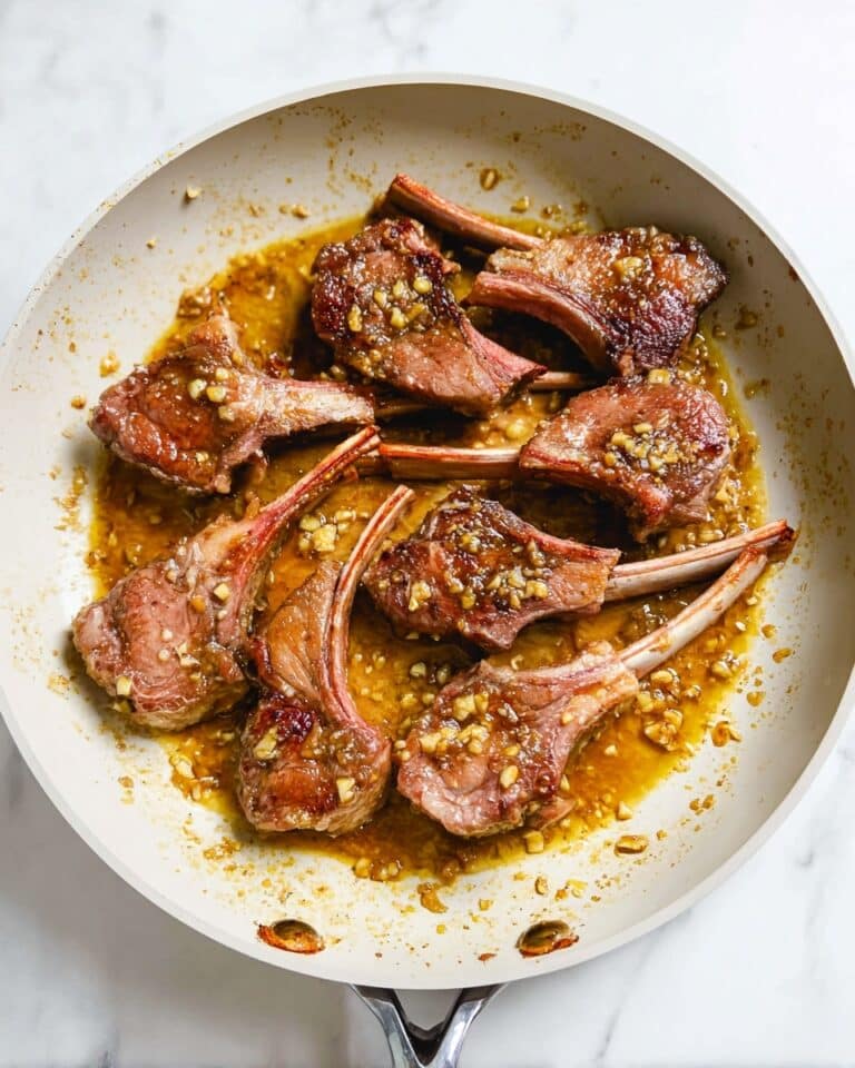 Easy Pan-Seared Lamb Chops with Citrus-Thyme Glaze Recipe