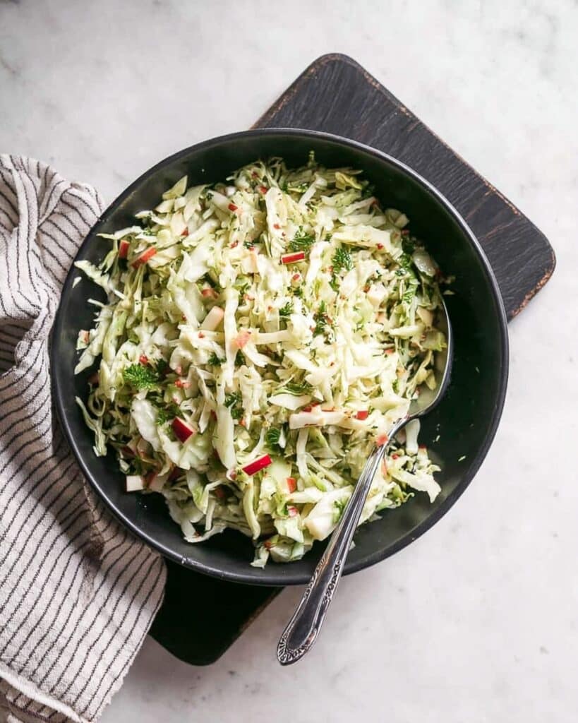 10 Minute Apple Cabbage Slaw Recipe
