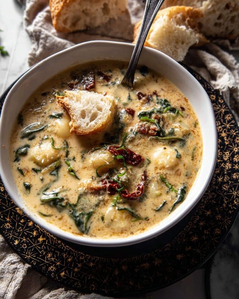 Crockpot Creamy Sun-Dried Tomato Lasagna Soup Recipe