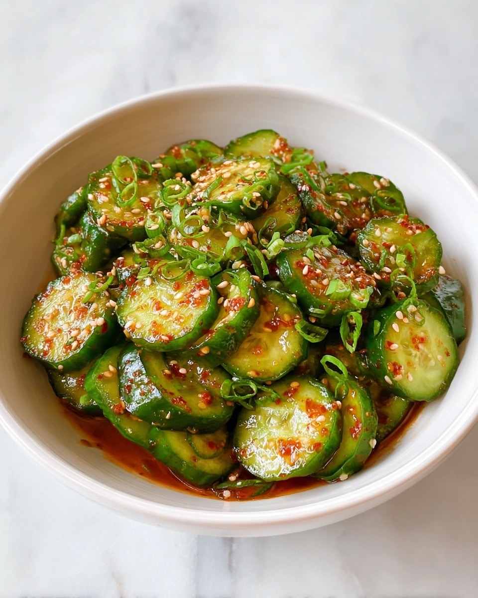 15-Minute Spicy Cucumber Salad Recipe
