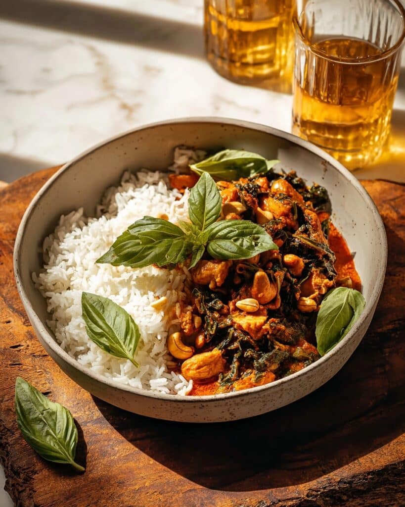 Coconut Curry Basil Chicken Recipe