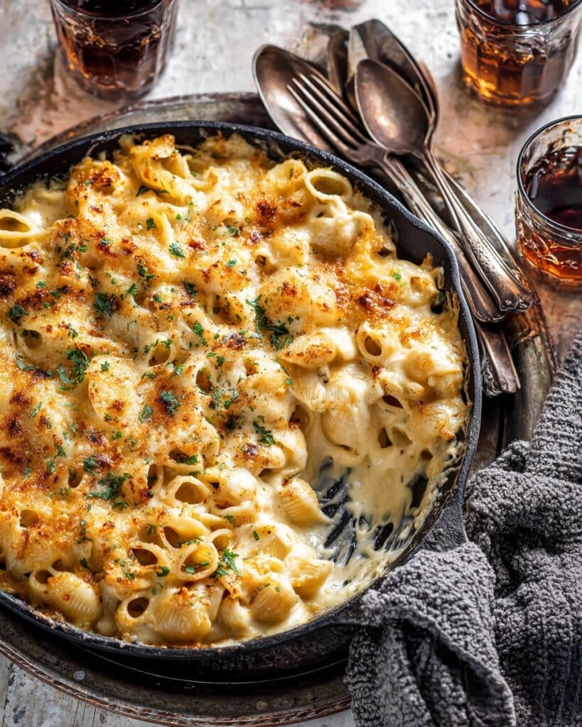 One Pot White Chicken Chili Mac and Cheese Recipe