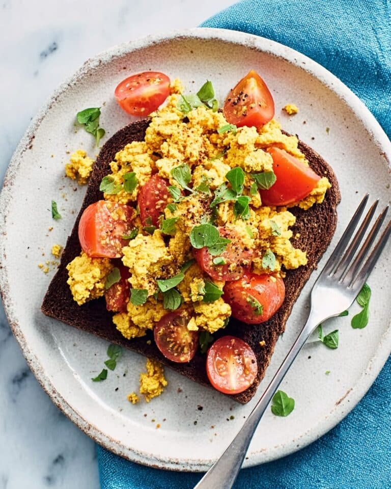 Spiced Tofu Scramble with Cherry Tomatoes and Fresh Parsley Recipe
