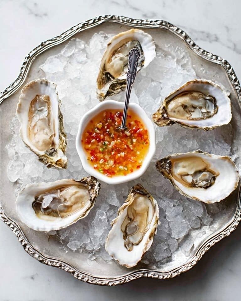 Oysters with Apple & Horseradish Dressing Recipe