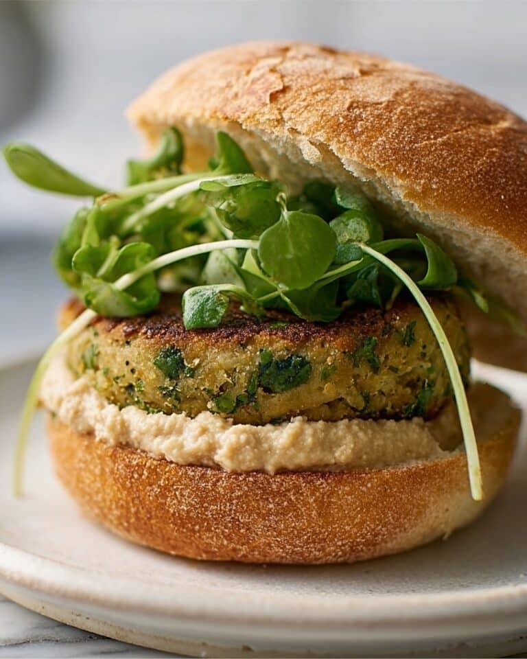 Falafel Burgers with Houmous and Watercress Recipe