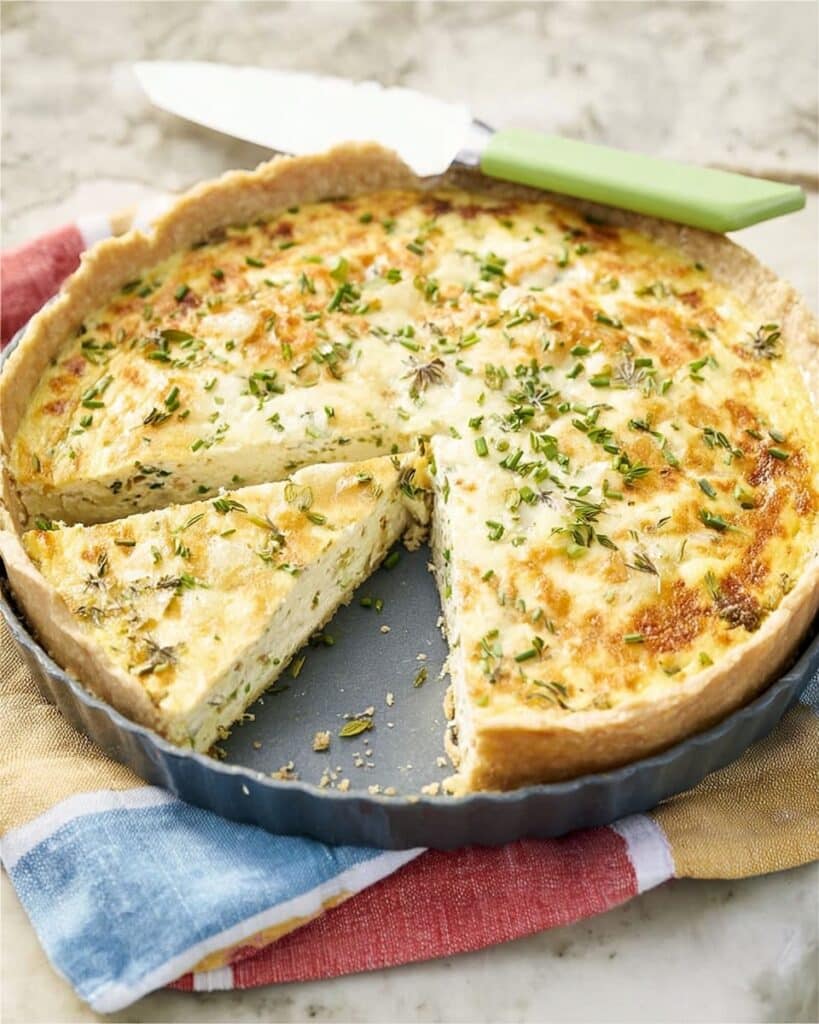 Smoked Haddock, Spring Onion & Saffron Tart Recipe