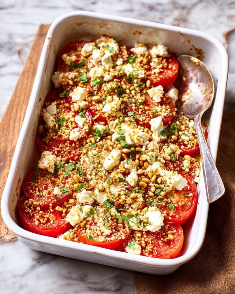 Baked Tomatoes with Feta & Dukkah Recipe