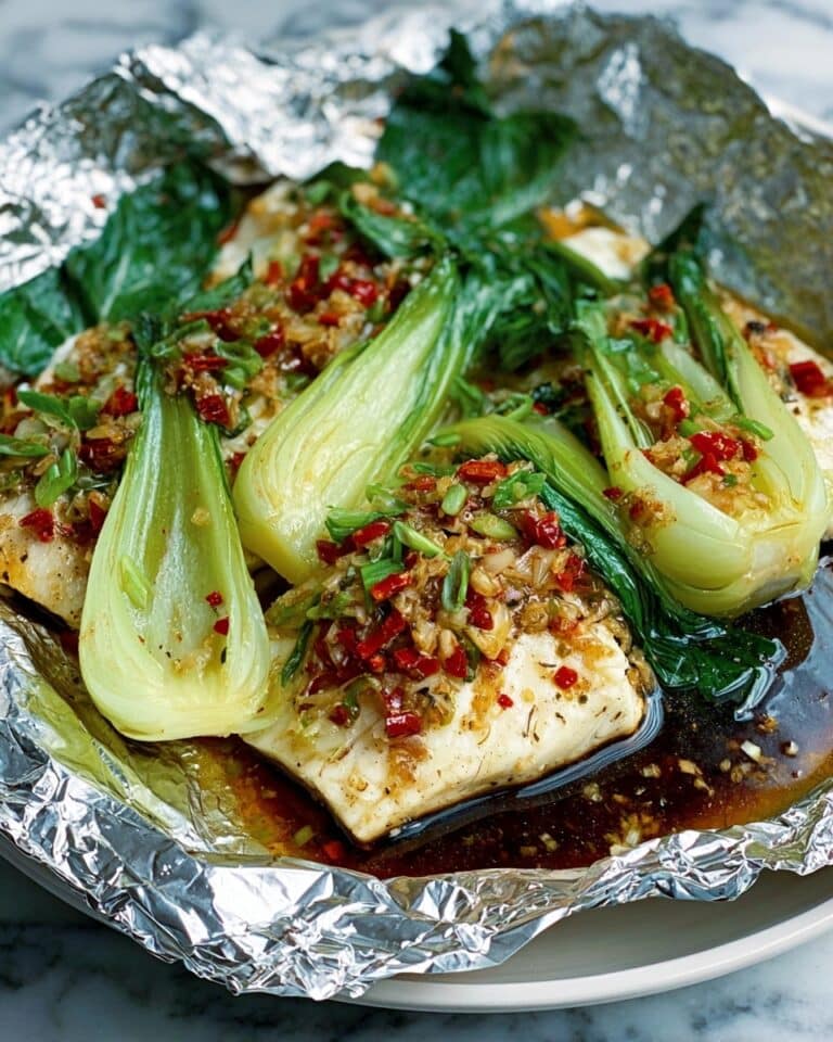 Thai-Style Steamed Fish with Lime, Ginger, and Pak Choi Recipe