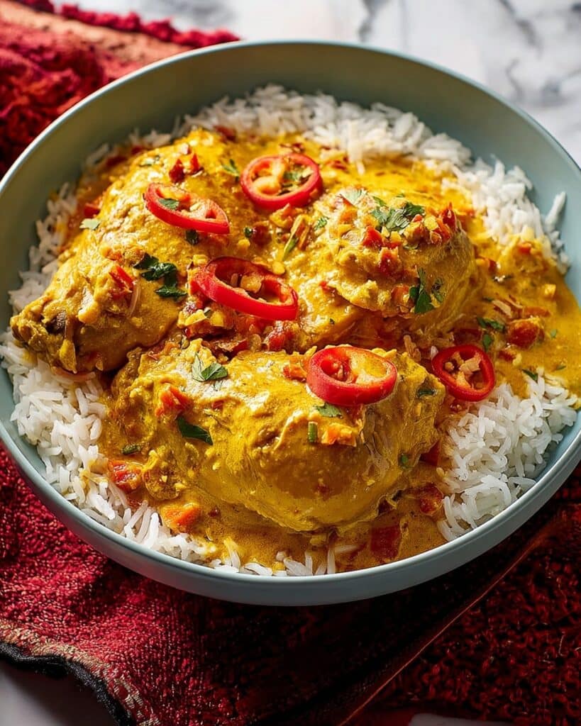 Afghan-Style Chicken Korma with Dried Sour Plums Recipe