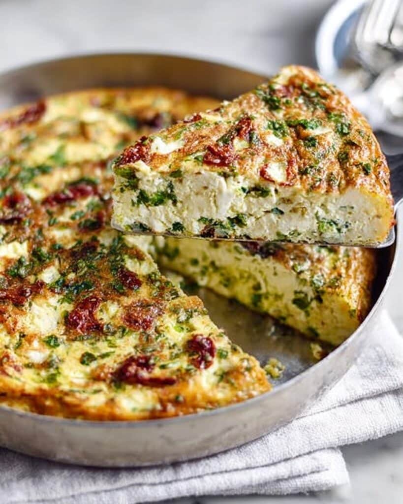 Pea, Feta & Summer Herb Frittata Recipe