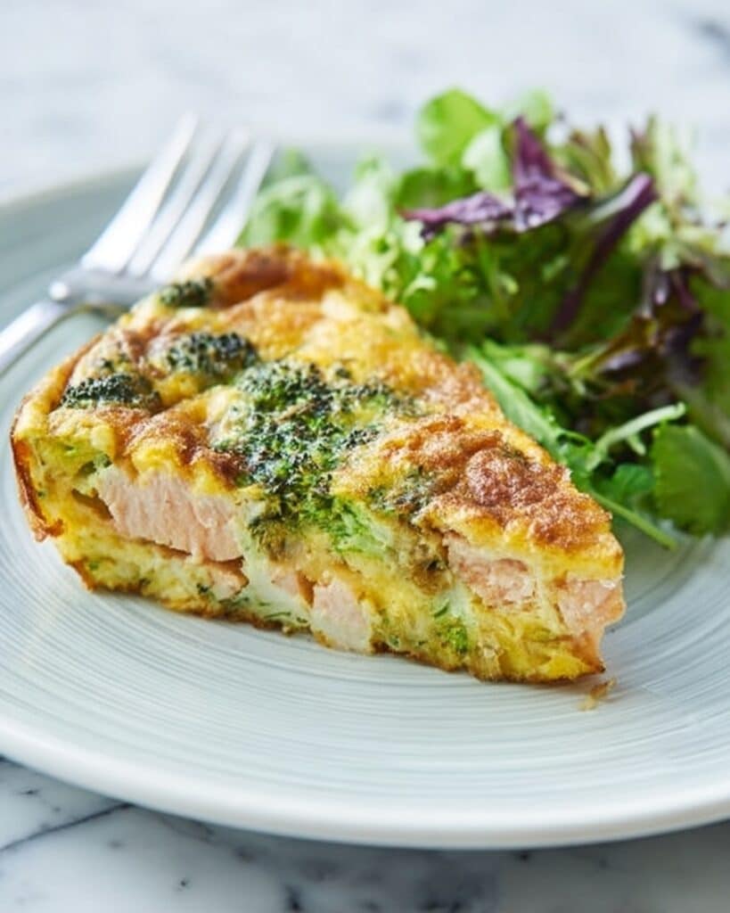 Minty Salmon & Broccoli Frittata Recipe