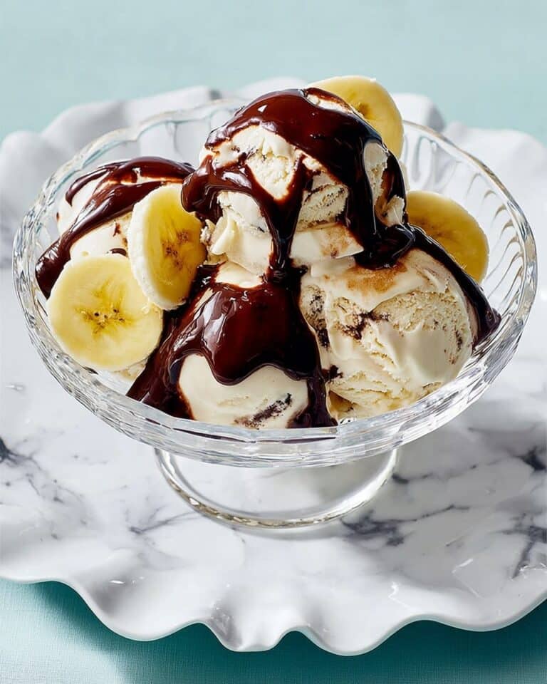 Banana, Chocolate & Tahini Cheat’s Ice Cream Recipe