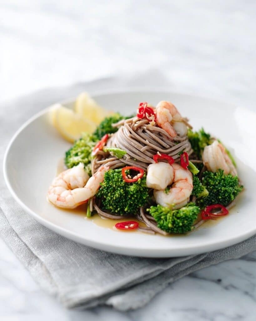 Teriyaki Prawns & Broccoli Noodles Recipe