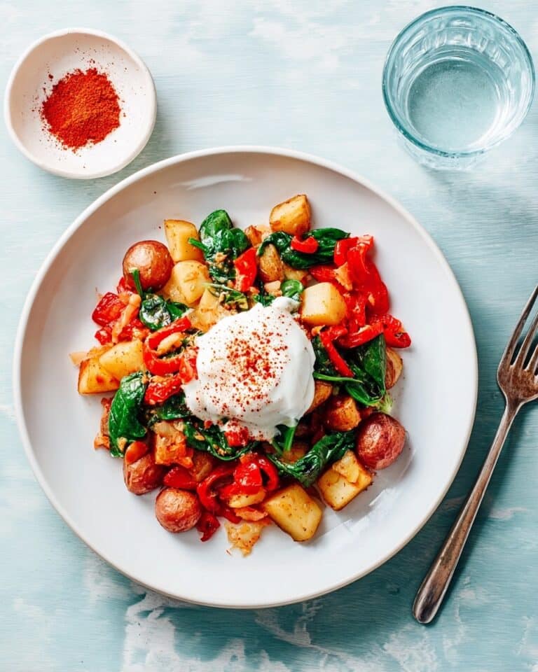 Rustic Beans and Spinach with Garlic Yogurt Recipe