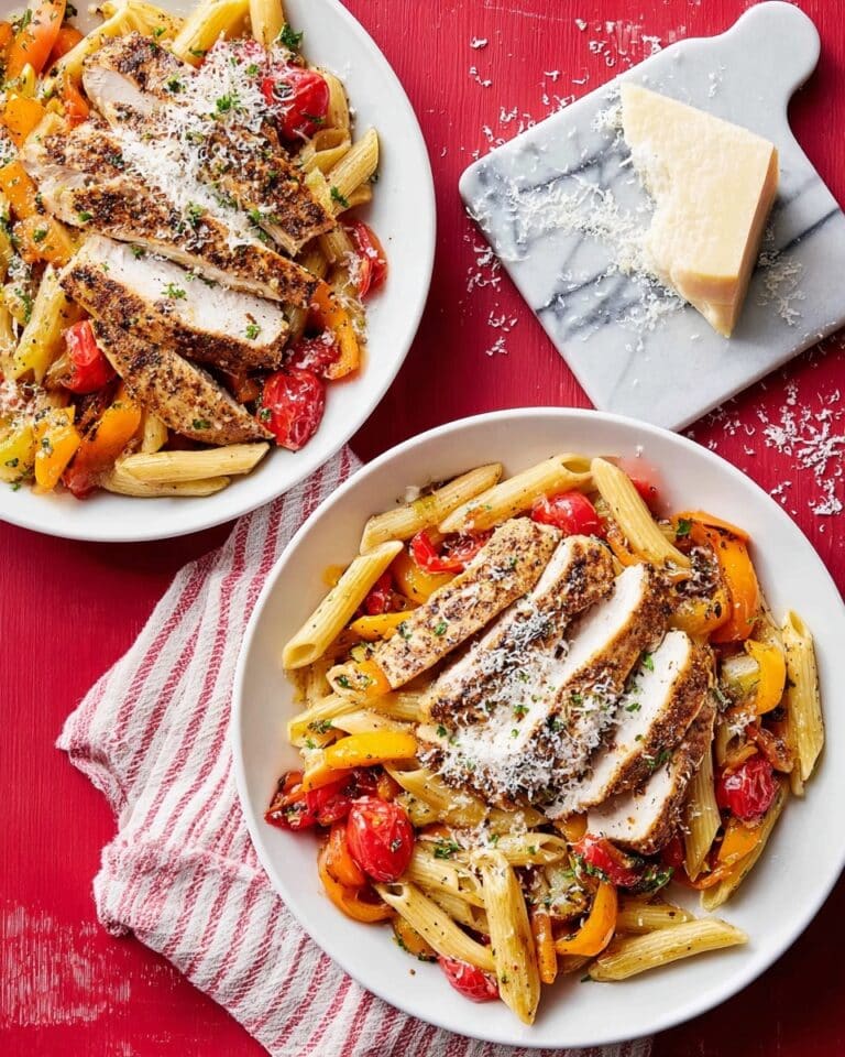 Roasted Summer Veg & Chicken Pasta Recipe
