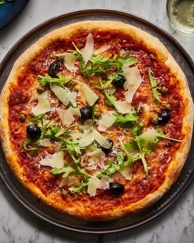 Lactose-Free Pizza with Fresh Toppings and Homemade Crust Recipe