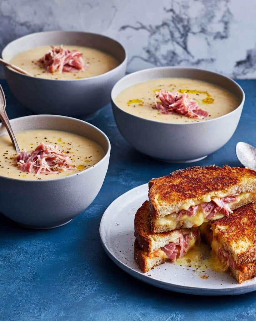 Creamy Celeriac, Mustard & Ham Hock Soup Recipe