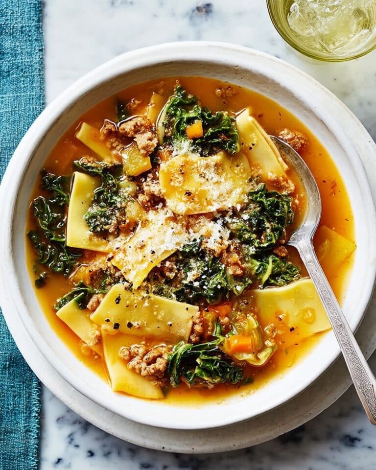 Red Pesto Minestrone Soup Recipe