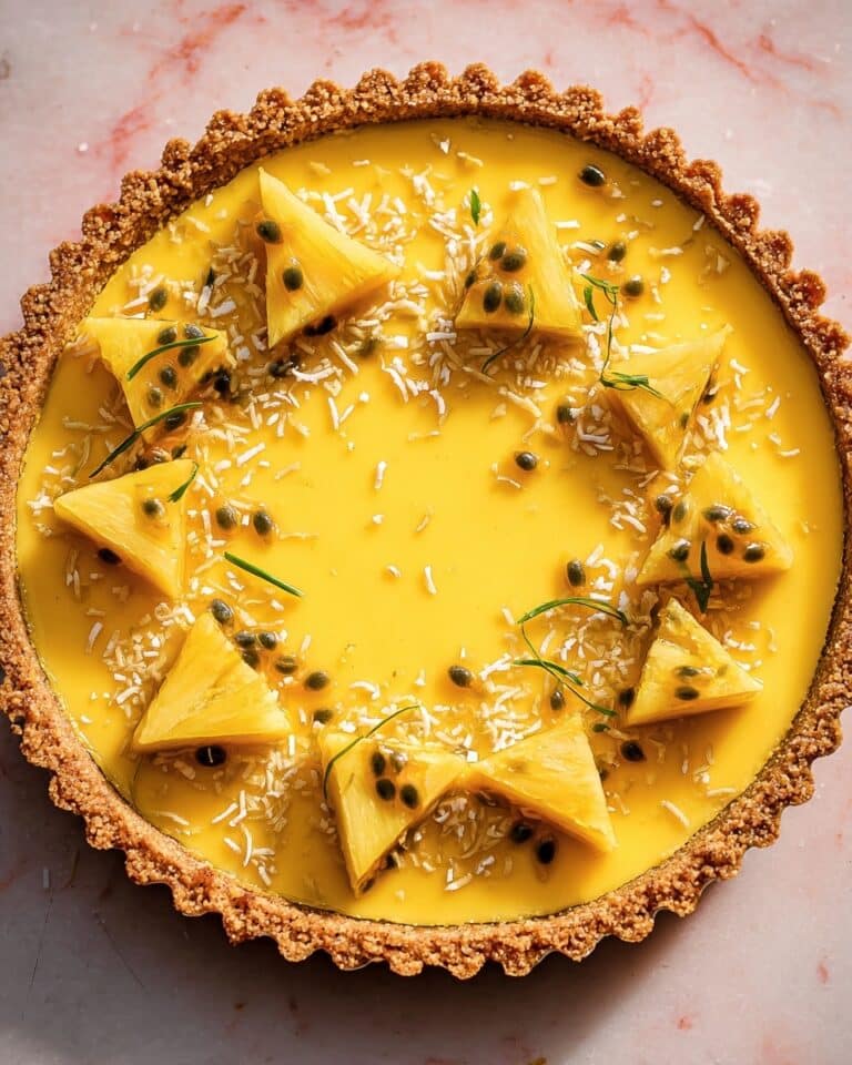 Mango Curd & Passion Fruit Tart Recipe