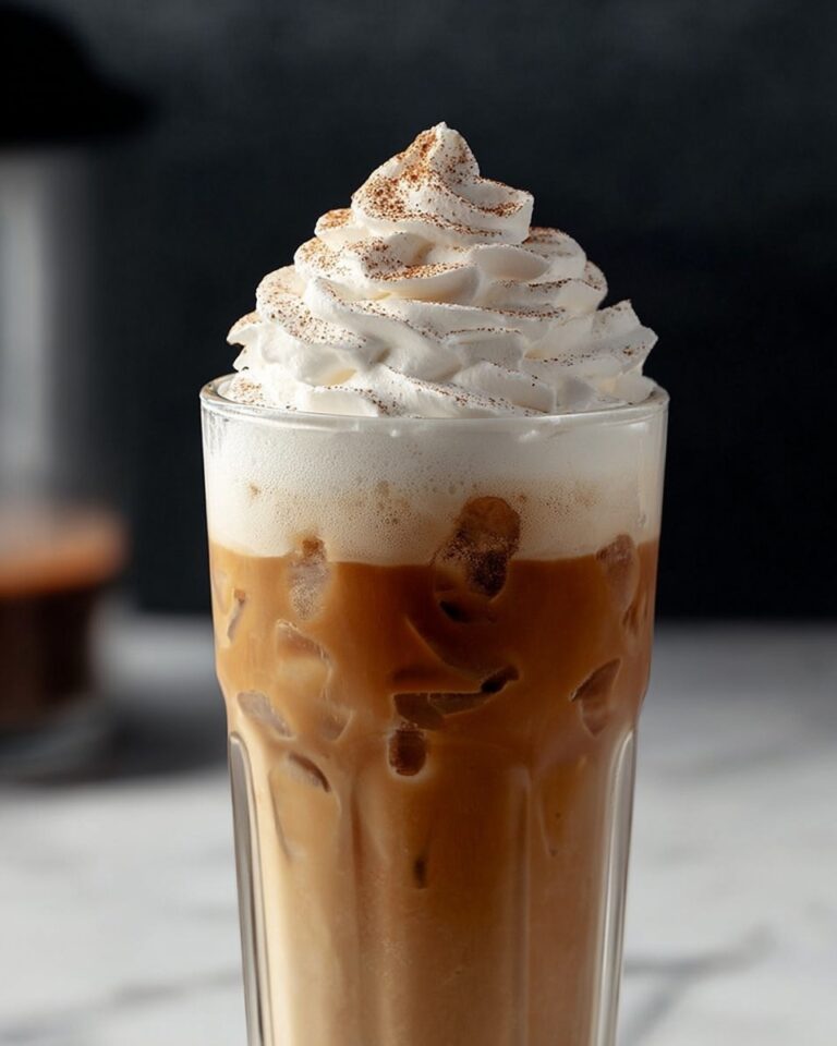 Iced Coffee with Vanilla Ice Cream and Whipped Cream Recipe