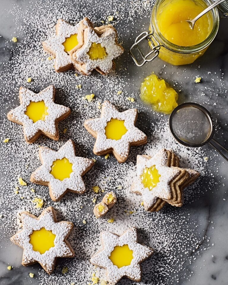 Lemon Stars Biscuit with Lemon Curd Filling Recipe