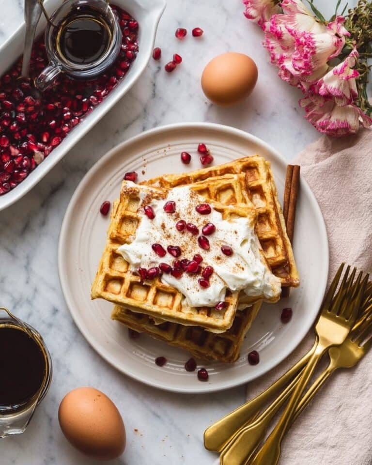 Crispy Buttermilk Waffles With Spiced Maple Syrup Recipe