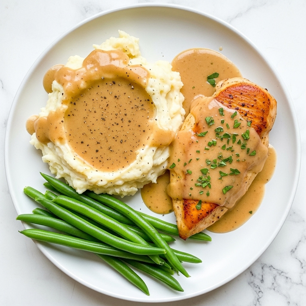 Chicken with Rich Wine and Herb Gravy Recipe