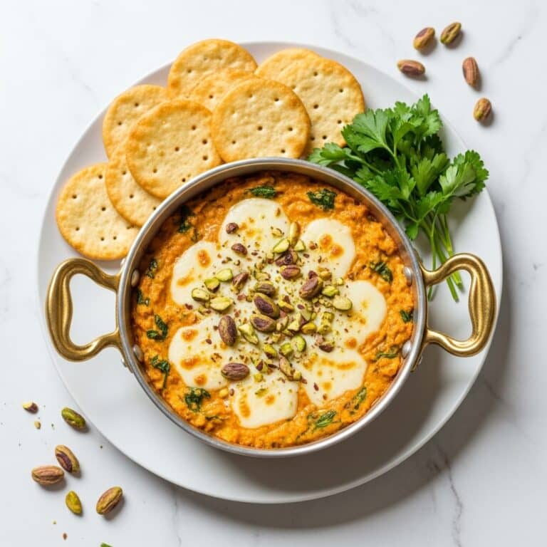 Warm Butternut Squash Dip with Gruyère and Pistachios Recipe