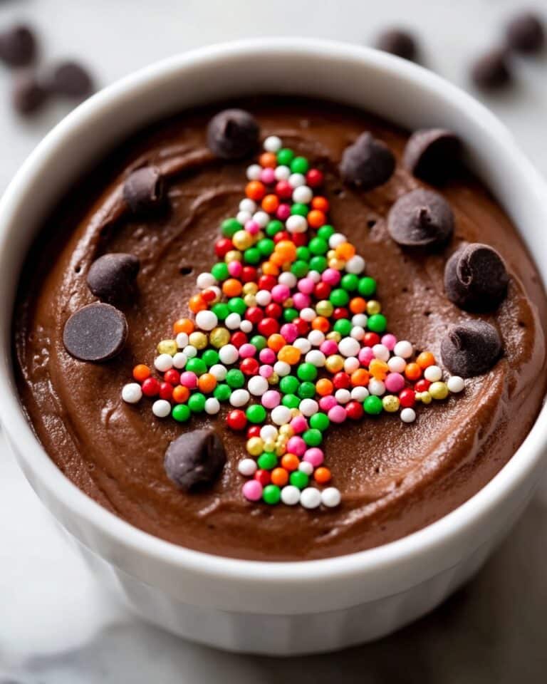 Festive Tree Brownie Dip Recipe