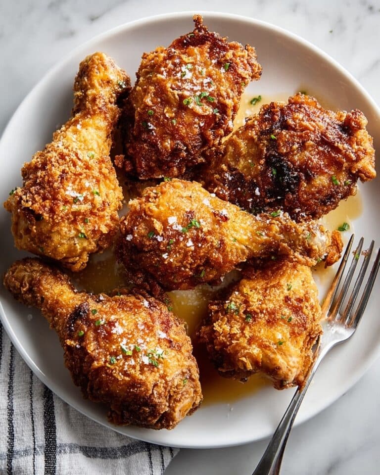 Pickle Brined Fried Chicken with Honey Drizzle Recipe
