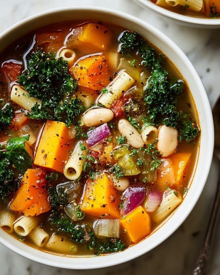 Winter Vegetable Minestrone with White Beans Recipe
