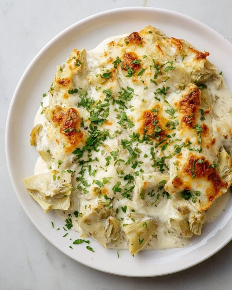 Baked Artichoke Dip with Cream Cheese and Parmesan Recipe