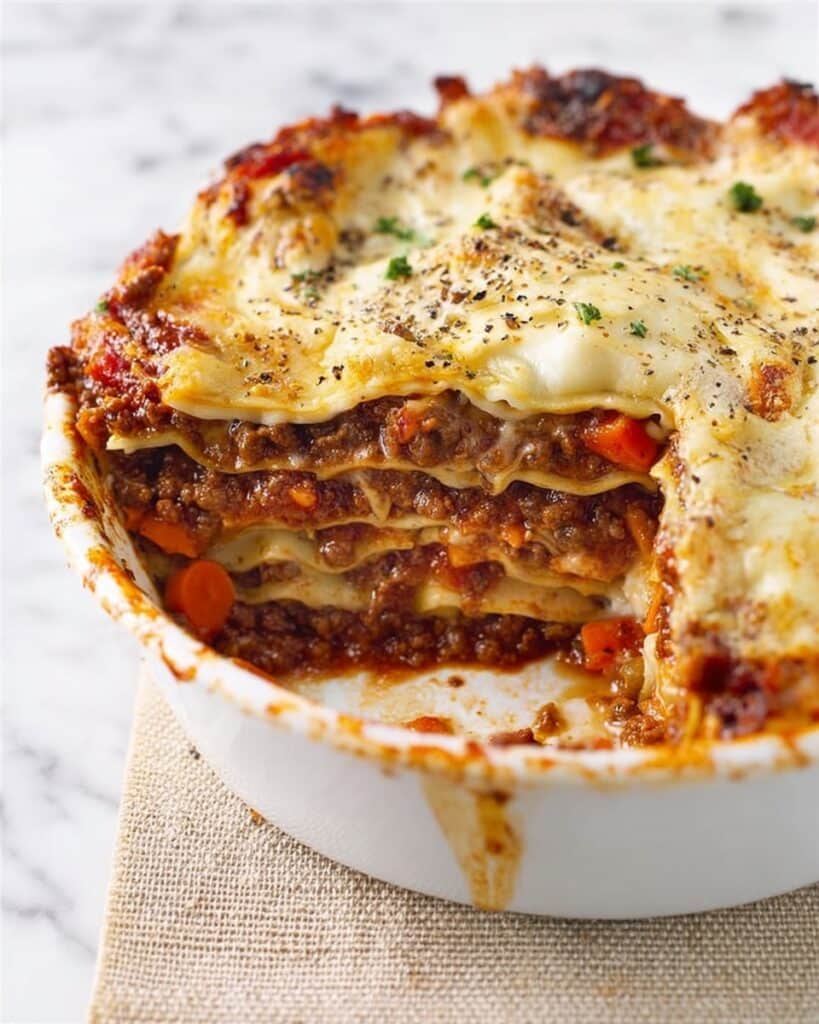 Lentil Lasagne with Cauliflower Purée Recipe