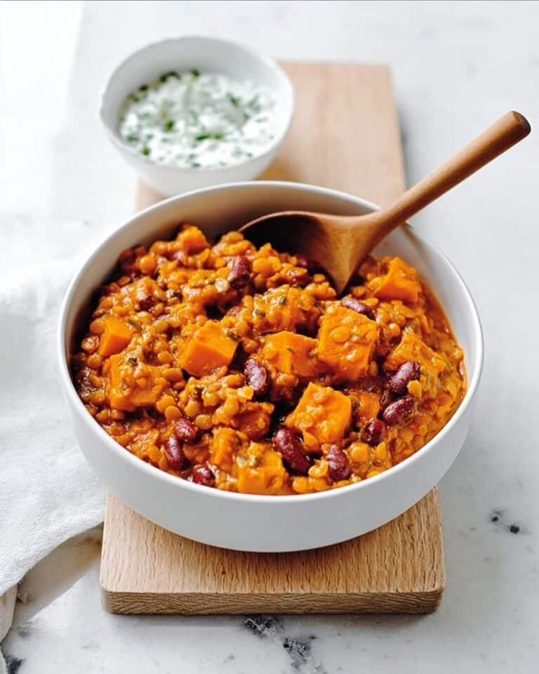 Squash, Lentil & Bean One-Pot with Fig Raita Recipe