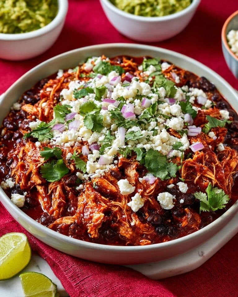 Black Bean Turkey Tinga with Avocado Crema Recipe