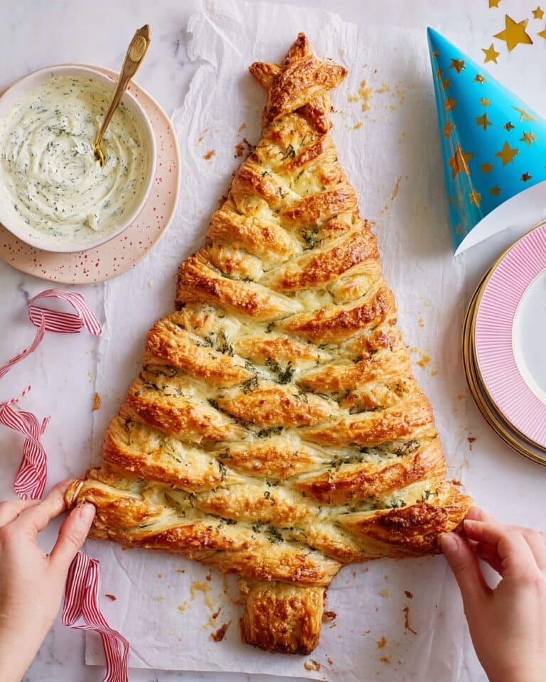 Pesto Cheese Straw Christmas Tree Recipe