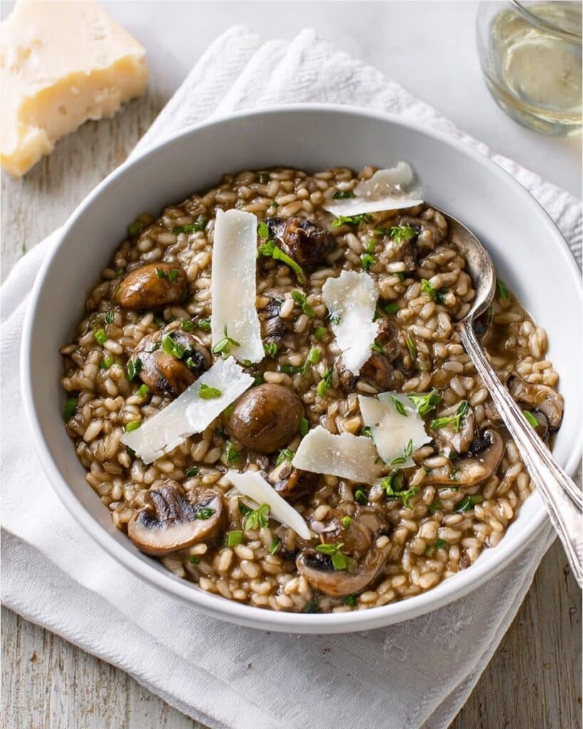 Barley, Chicken & Mushroom Risotto Recipe