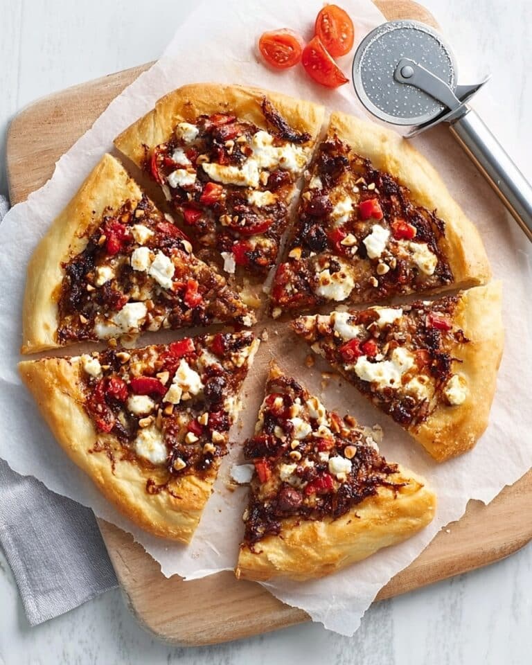 Turkish Pizza with Spiced Pomegranate Beef and Feta Recipe