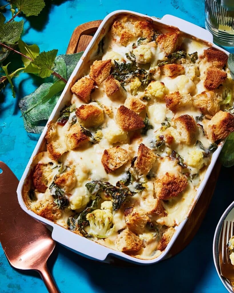 Creamy Cauliflower, Brioche & Bay Bake Recipe