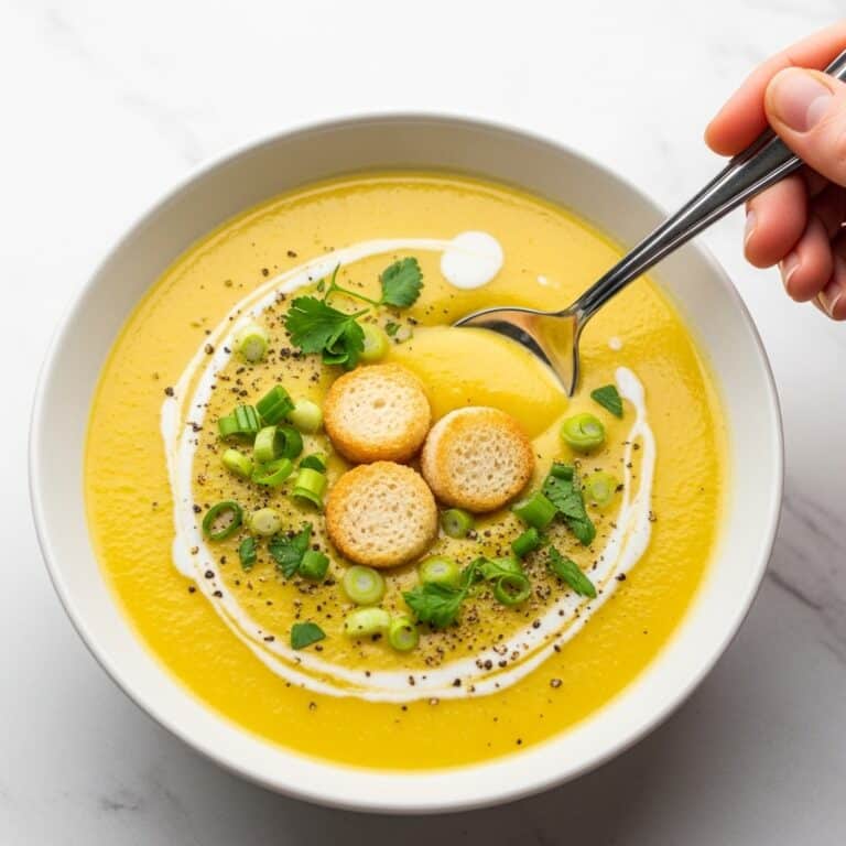 Creamy Potato Leek Soup with Optional Cheddar and Herbs Recipe