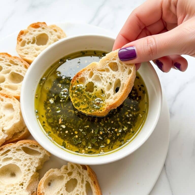 Olive Oil Bread Dip with Herbs, Garlic, and Parmesan Recipe
