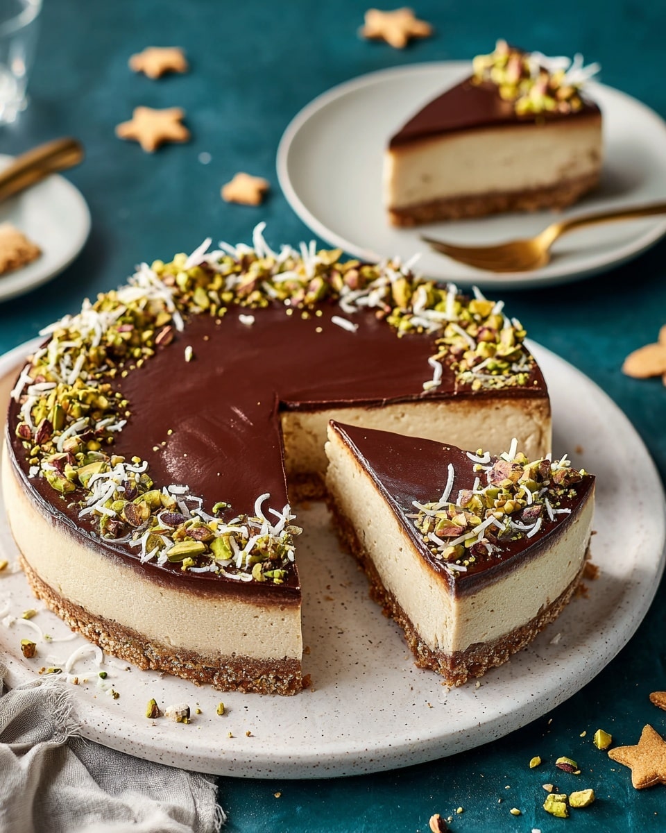 Dubai Chocolate Pistachio Cheesecake Recipe