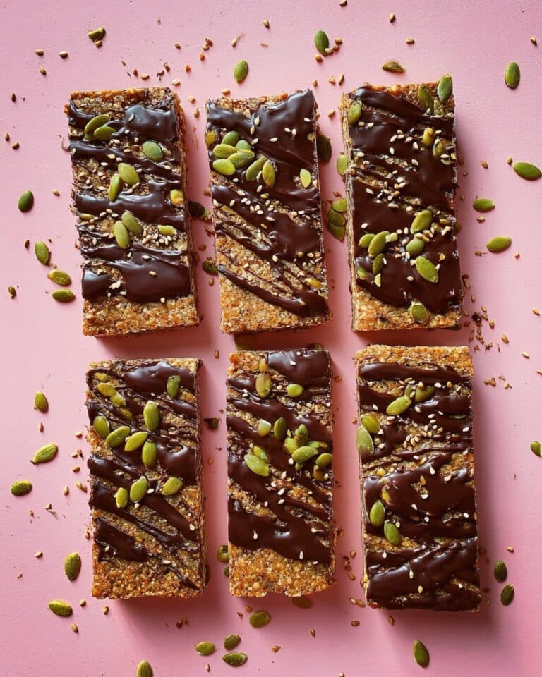 Healthy Protein Bar Recipe with Bananas, Seeds, and Melted Chocolate Recipe