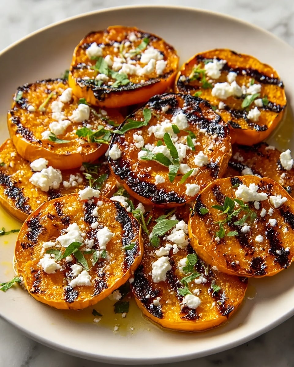 Roasted Sweet Potato Rounds with Honey Feta Recipe