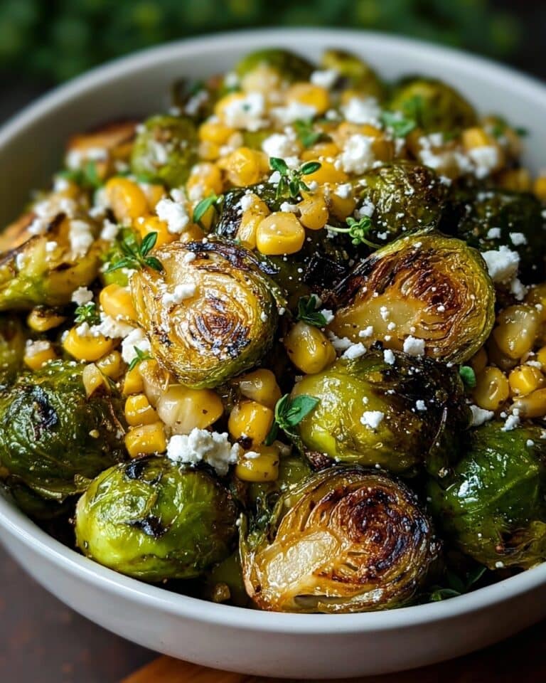 Mexican Street Corn Brussels Sprouts Recipe