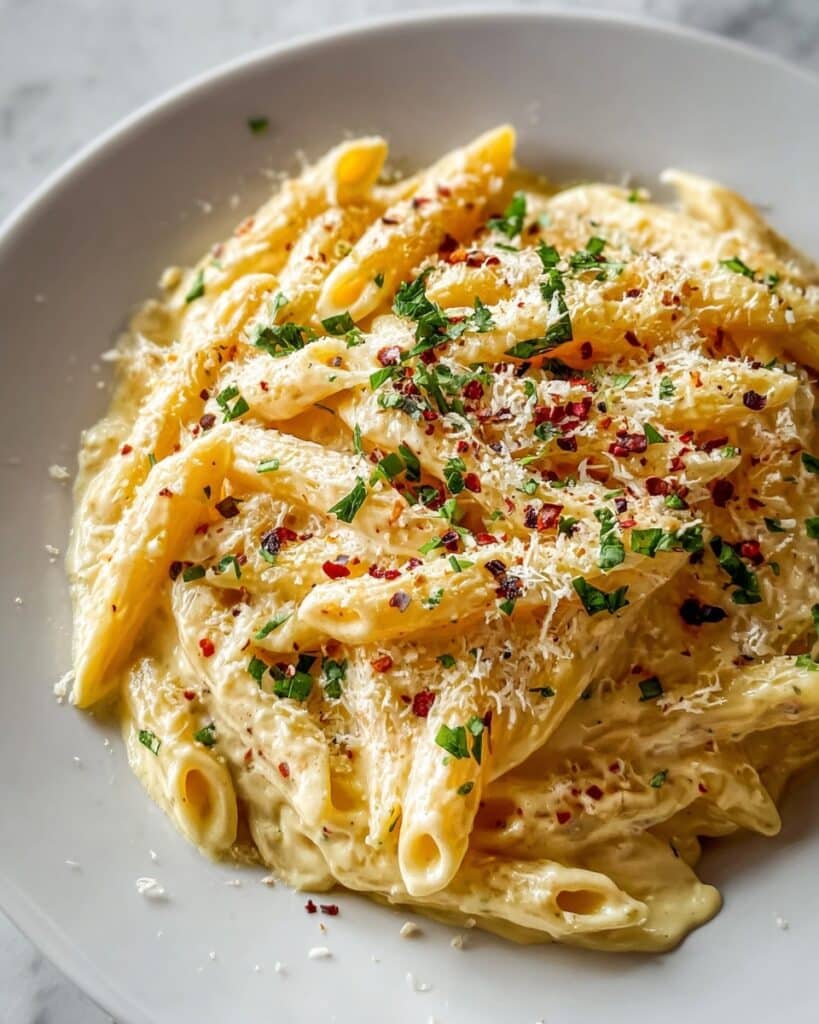 One Pot Creamy Garlic Pasta Recipe
