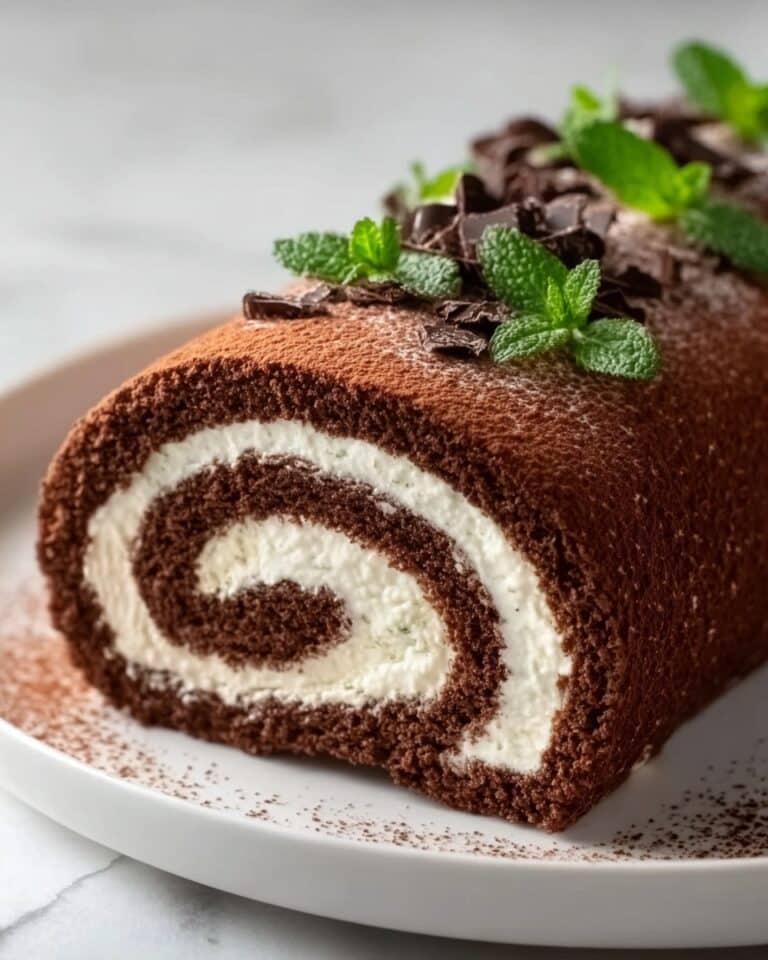 Gourmet Non-Alcoholic Tiramisu Yule Log Cake Recipe