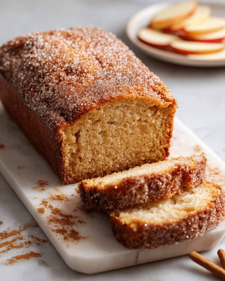 Spiced Apple Cider Donut Loaf With a Cinnamon Sugar Crust Recipe